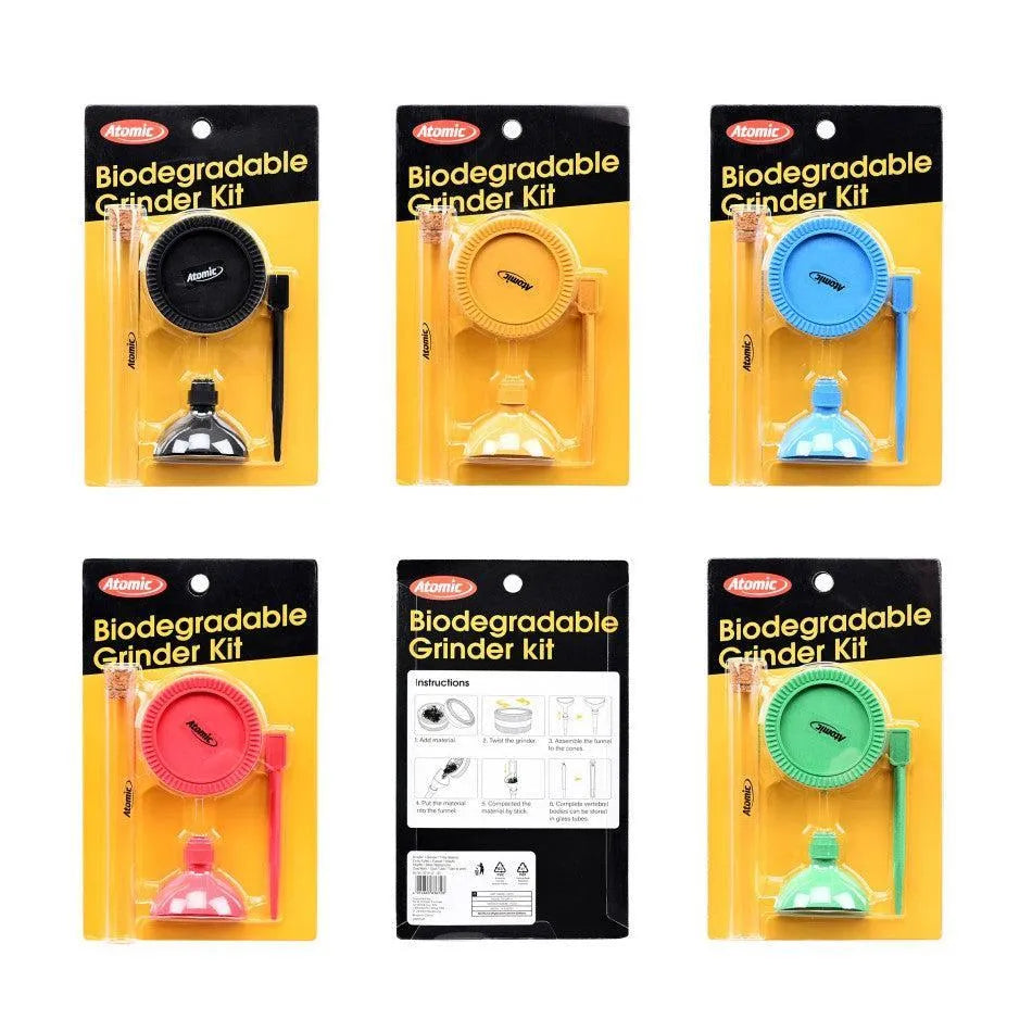 Grinder Set mit Funnel, Sticks und Glas Tube 2-teilig Farbauswahl-HHCFriends