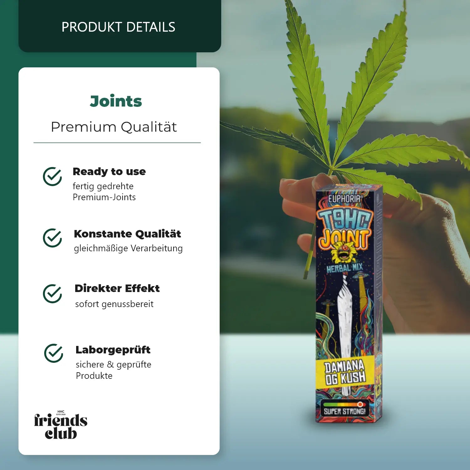 T9HC Joint Herbal Mix – Damiana OG 1,3g-Smagro GmbH