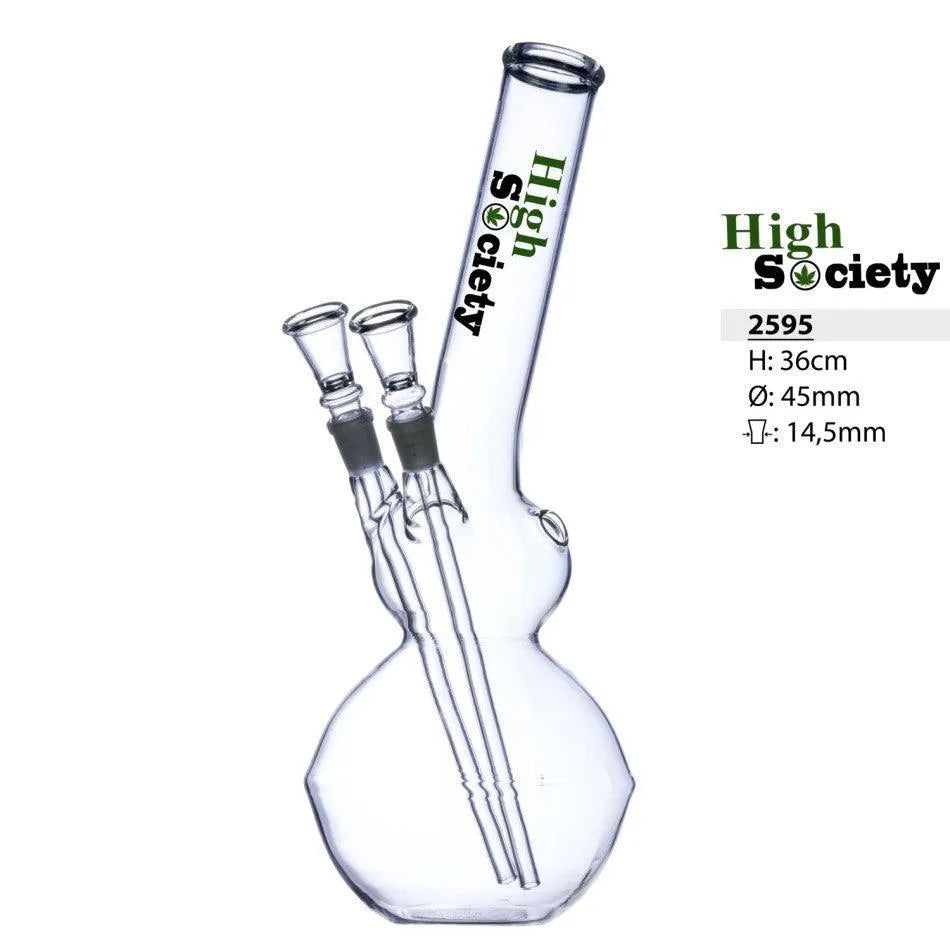 HS Doppel Kugel mit Doppelchillum 32cm-HHCFriends