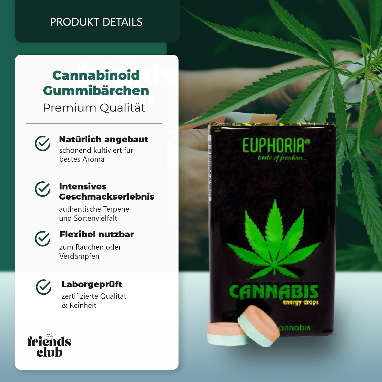 Euphoria Cannabis Energy Drops-HHCFriends