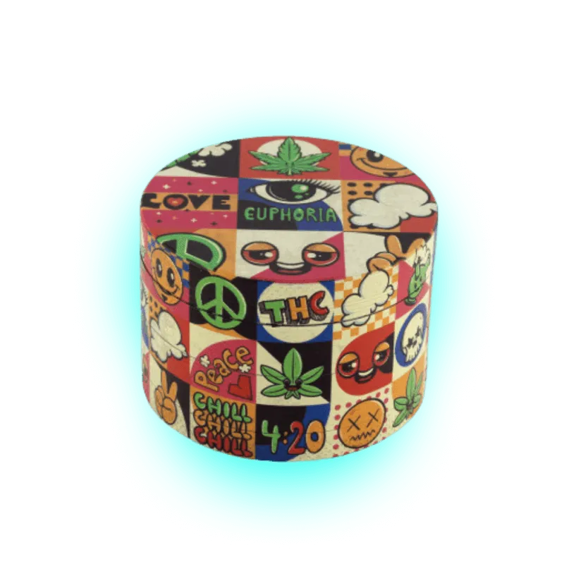 Euphoria Metall-Grinder Groovy 63 mm - 4 Teile-HHCFriends